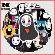 [Set 50 Cái] Sticker in hình vô diện dễ thương dán trang trí laptop, mũ nón bảo hiểm, vali, xe ga, ván trượt - DB.012